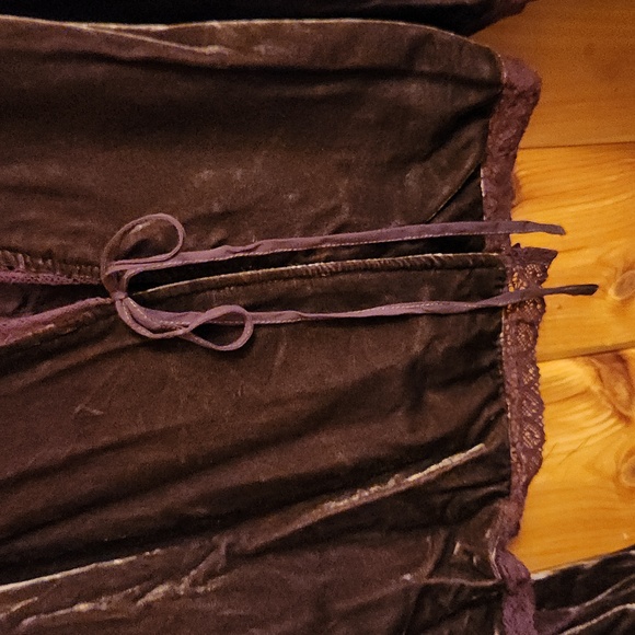 Free People sz S Velvet Bed Jacket - Picture 8 of 10